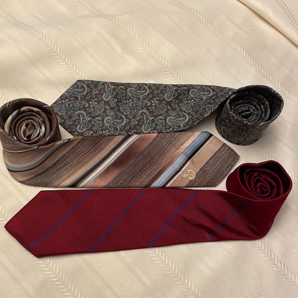 Three vintage ties